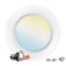 Luxrite 4 Inch LED Disk Light 5CCT 2700K-5000K 10W 600LM Dimmable J-Box or 4 Can Install ETL Listed LR23861-1PK - alternate 1